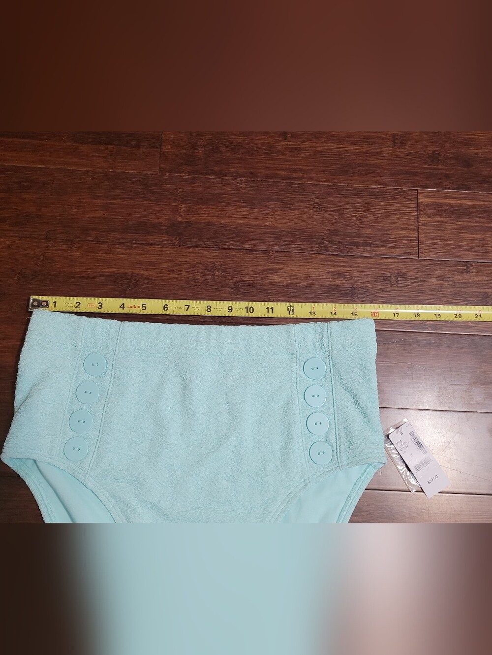 NWT Addition Elle High-Waist Button Detail Bikini Bottoms - Picture 8 of 10